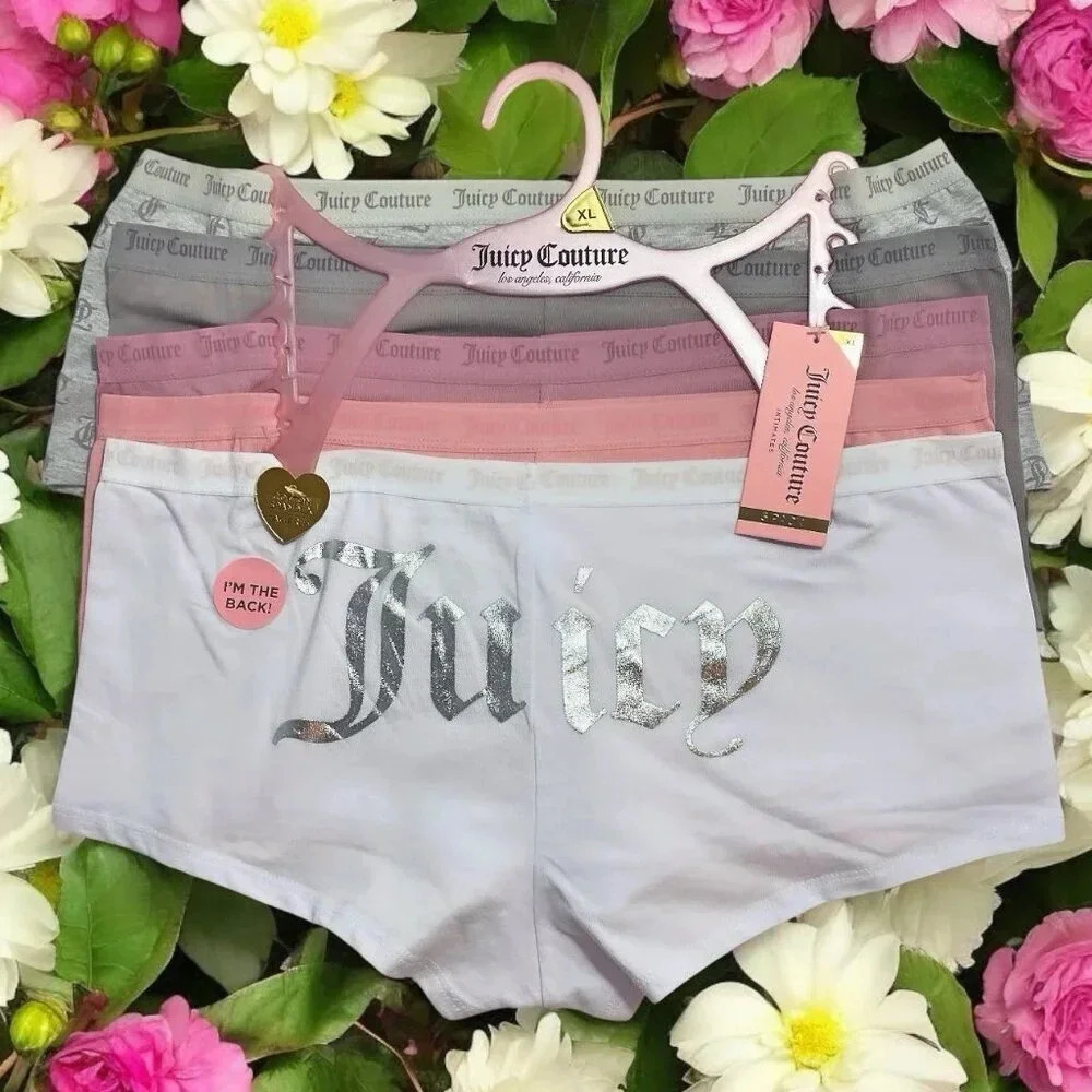 Juicy Couture Logo 5 Pair Women’s Underwear Set size XL